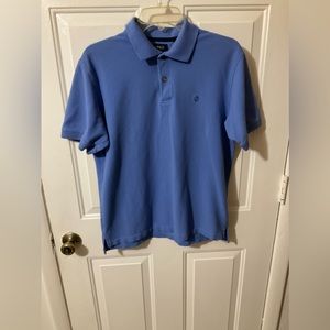 3/$12 Sale IZOD Golf Polo Shirt Men's Size Large Blue Short Sleeve